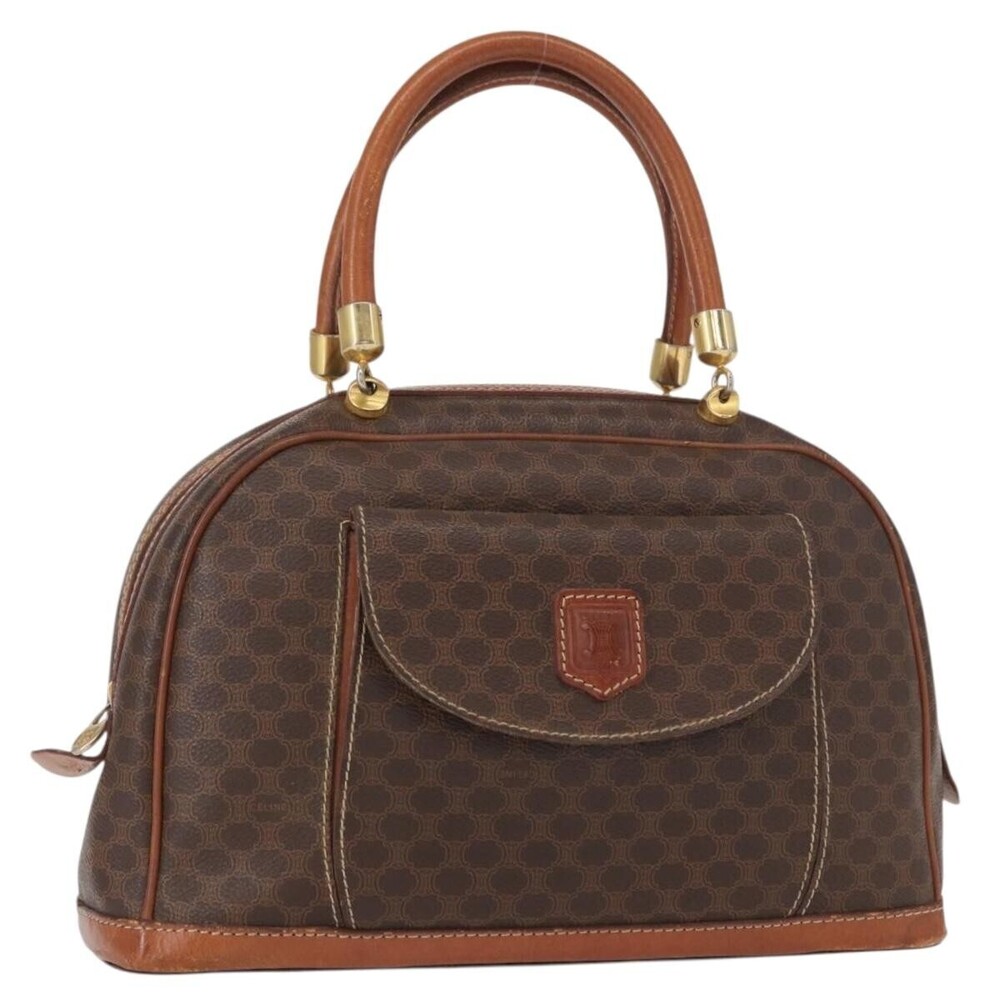 Celine Vintage Macadam Canvas and Leather